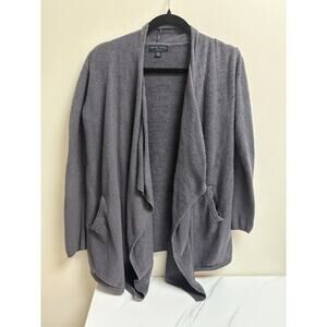 Barefoot Dreams CozyChic Lite Open Front Cardigan Womens Gray Size S M
